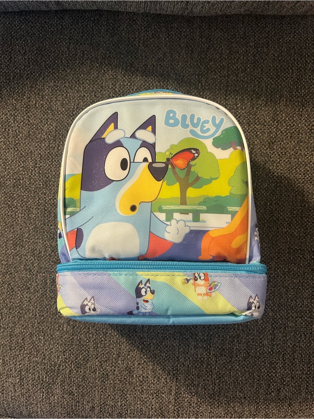 Kids Lunch Bag - Bluey Cartoon Backpack Design